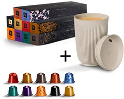 Nespresso koffiecups Favorieten Original 100 voordeelpakket met travel mug