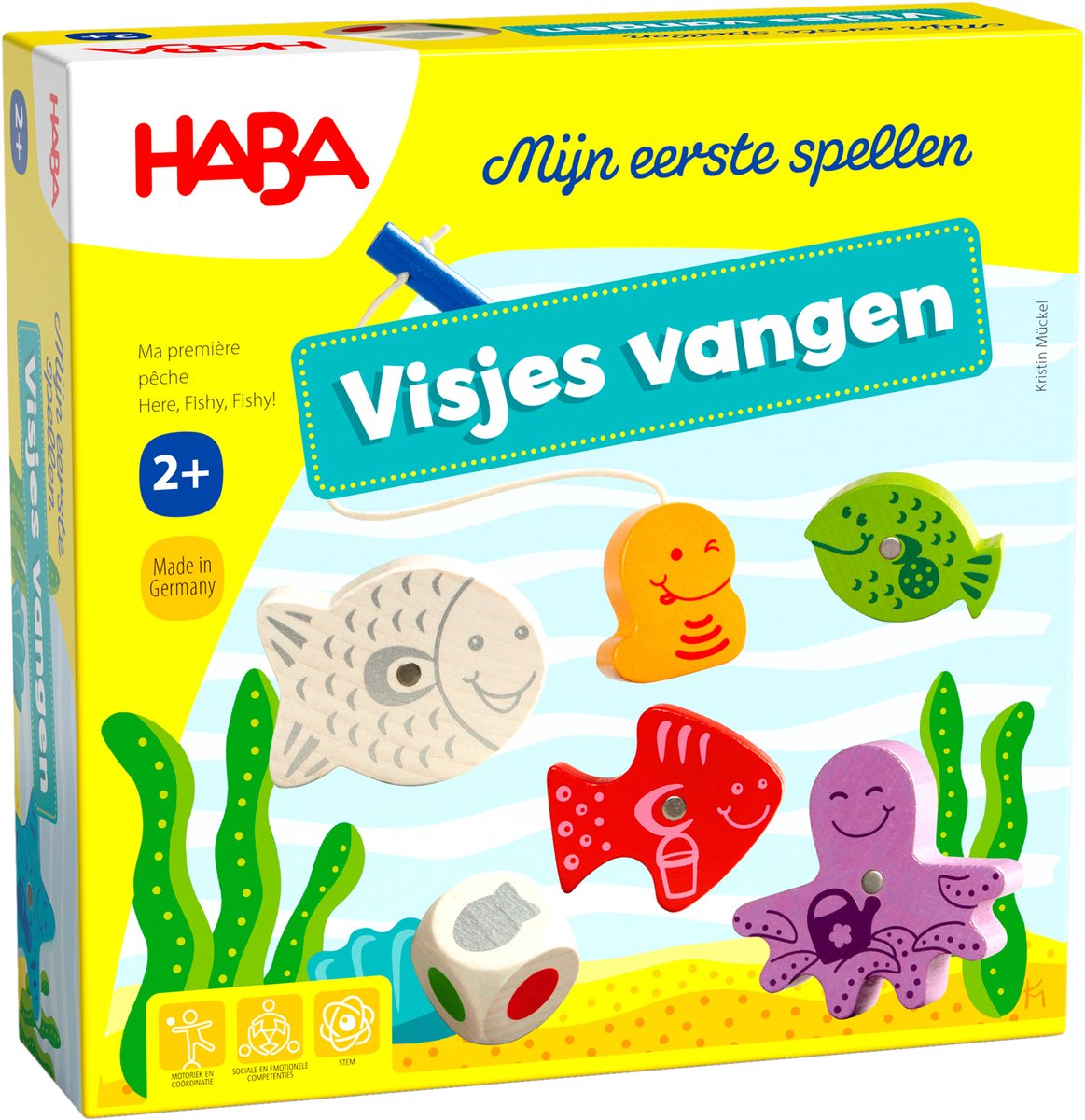 Haba mijn eerste spellen - visjes vangen spel voor 2+ jaar - 1-4 spelers afbeelding