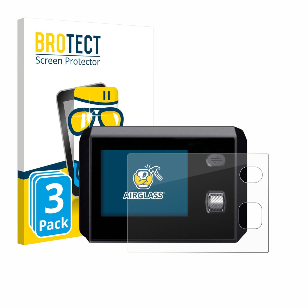 Screenprotector 3 Stuks voor SkyRC MC5000 Beschermglas transparant