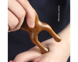 Plastic Head and Face Massager | Imitation Wood Scalp, Face, Eyebrow, Nose, and Ear Cleaning Brush, Non-Electric