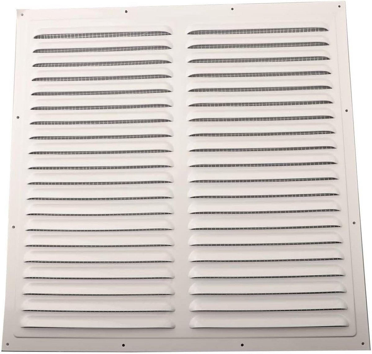 Vierkante Afdekking Ventilatie Grille Wit Aluminium met Gaas voor Binnen en Buiten