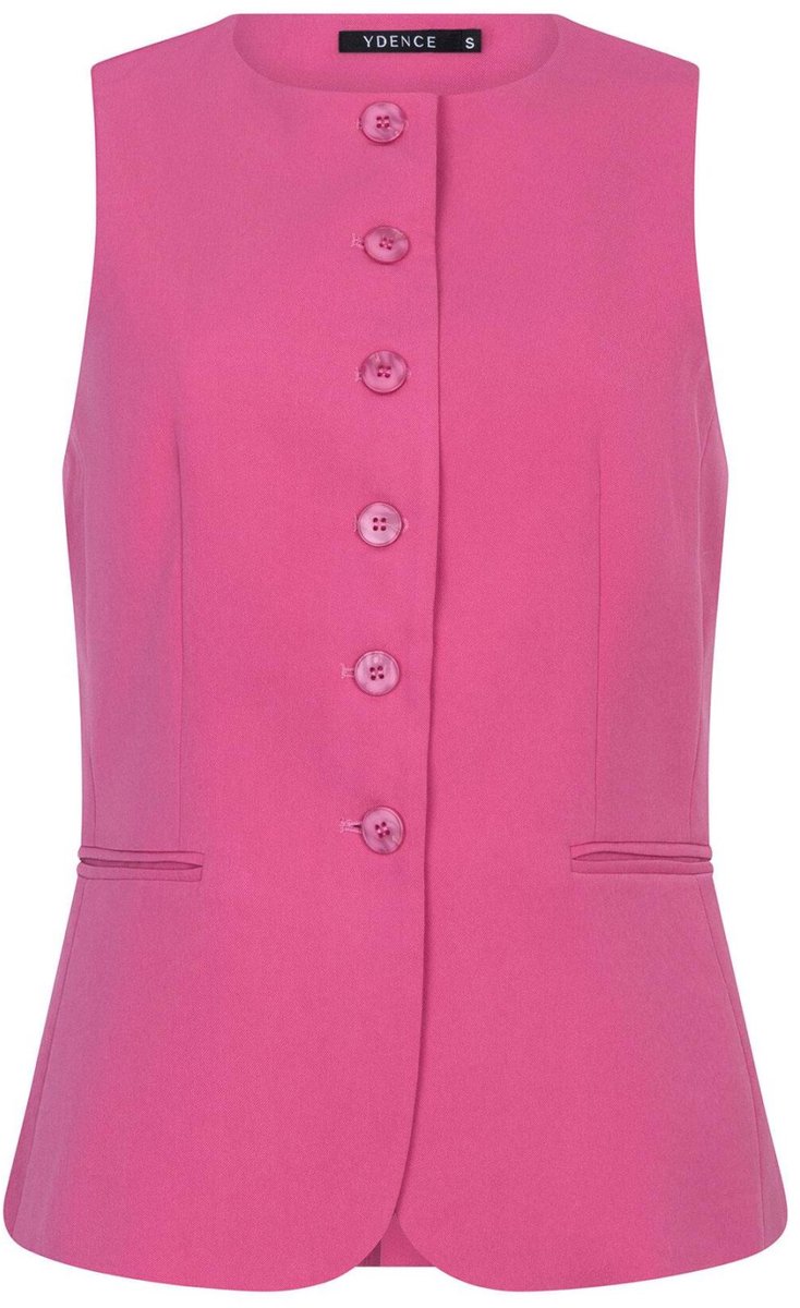 Ydence Gilet Gilet Fabienne Ss2609 139 Berry Pink Dames Maat - S