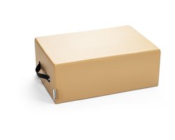 Mewave® Pilates Box – Beige – Accessoire voor Mewave & Klapbouwer Pilates Reformer – Extra Comfort & Trainingsvariatie
