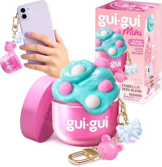 Gui Gui Slijm Mini - Single pack Assortiment - Maak je eigen sprankelende, geurende slime in pocketformaat