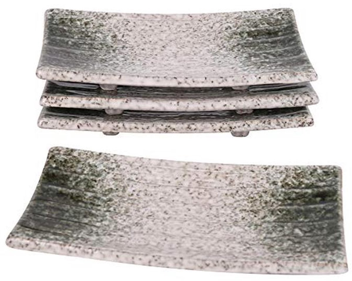 Keramische Sushi Platen 8,5 inch - Set van 4 voor Sushi en Sashimi