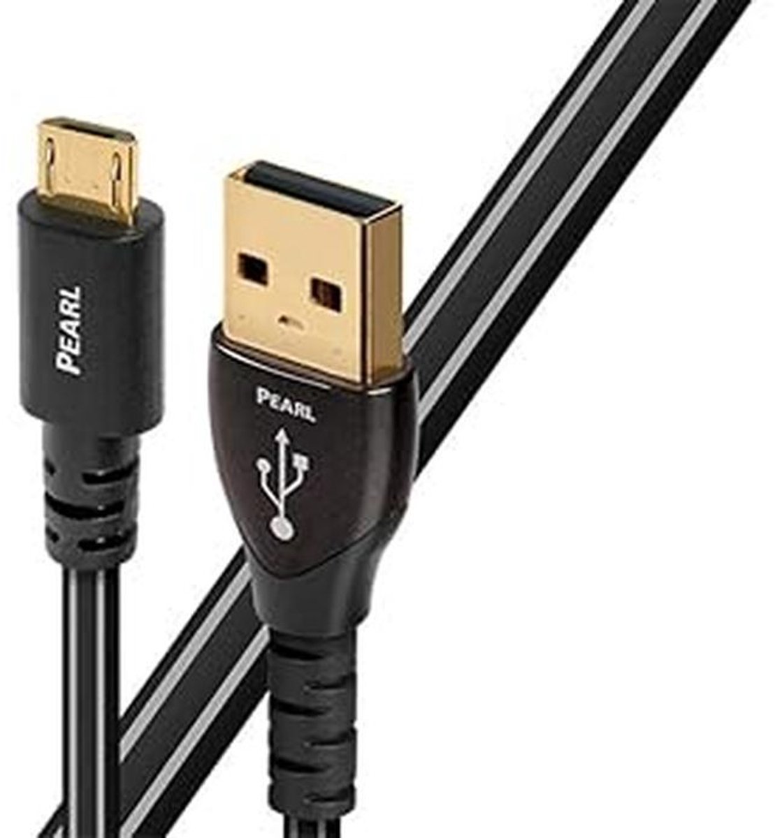 0,75 m Micro-USB-kabel - USB A naar Micro-USB B, Mannelijk/Mannelijk, Zwart