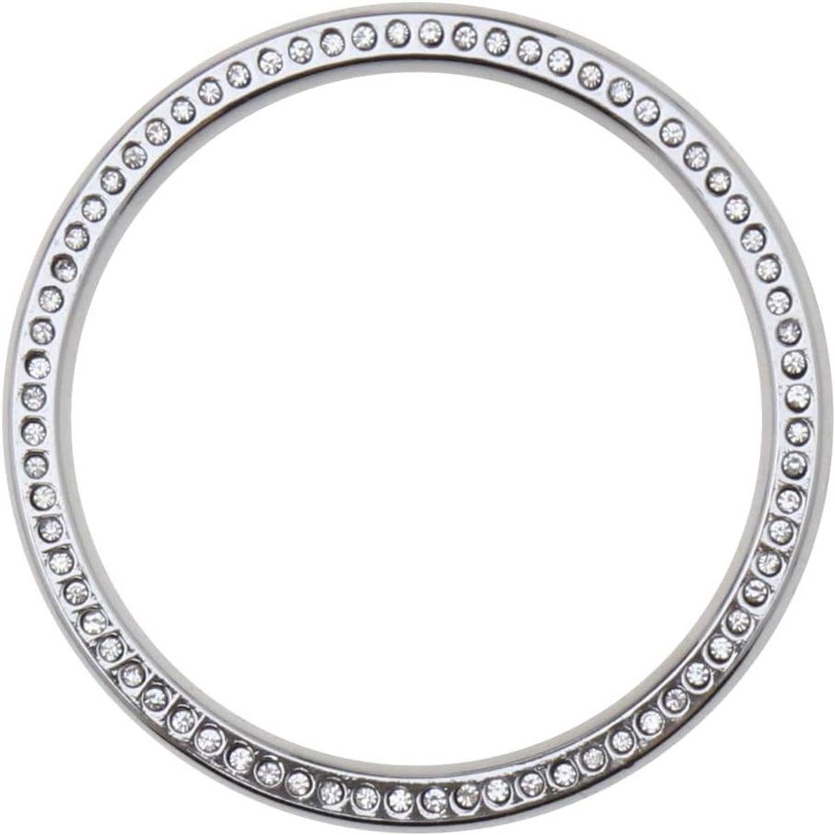 Allecto- Beschermhoes - Galaxy Watch 4 - Anti-kras - Zilver - Horloge Accessoire - Bezel Ring - Compatibel met Galaxy Watch 4 - Diamantdecoratie - Horloge Bezels - Zilver.
