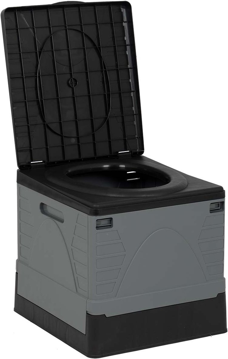 Bo-Camp - Draagbaar toilet - Opvouwbaar - Vierkant