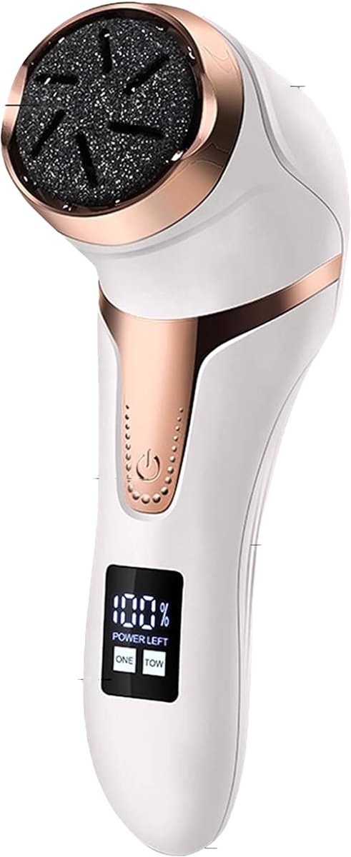 Bol.com Elektrische Eeltverwijderaar – Oplaadbaar – IPX7 Waterdicht – 3 Vijlschijven en 2 Snelheden - met 10 in 1 Pedicure Set -... aanbieding