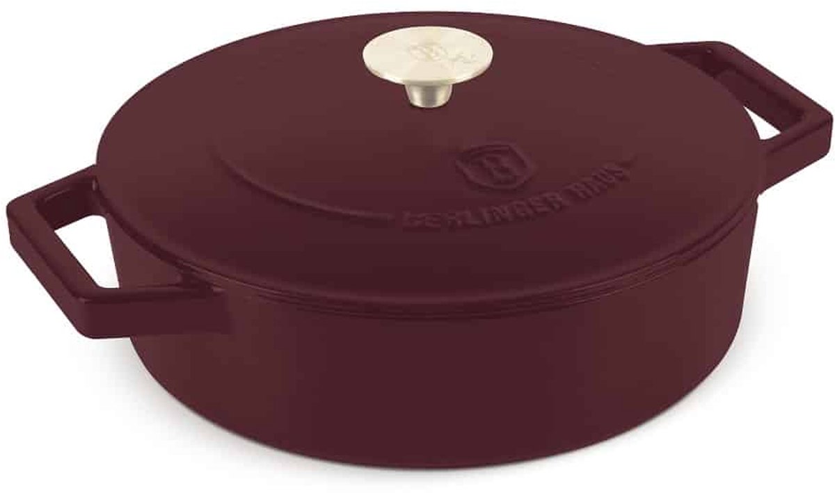 Berlinger Haus 6263 - Gietijzeren Braadpan - 26 cm - Gietijzer - Leonardo collection