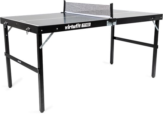 VirtuFit Mini Tafeltennistafel TT160 - Pingpongtafel - Met 2 Tafeltennis Batjes en 3 Pingpong Ballen