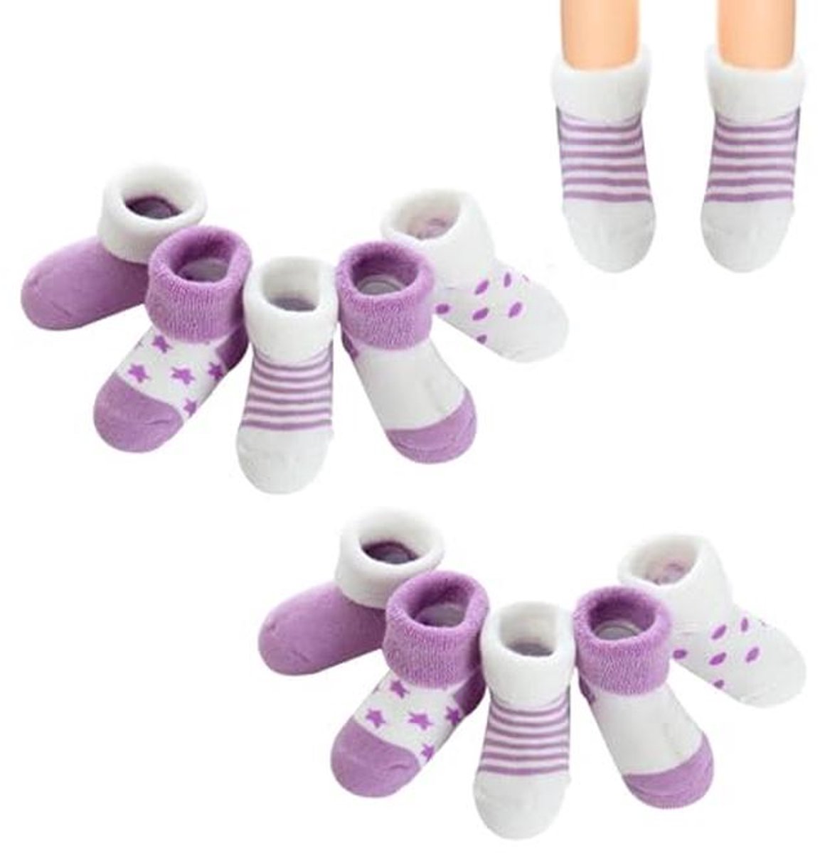 Dikke Thermische Baby Sokken voor Jongens en Meisjes - 5 Paar Katoenen Winter Sokken