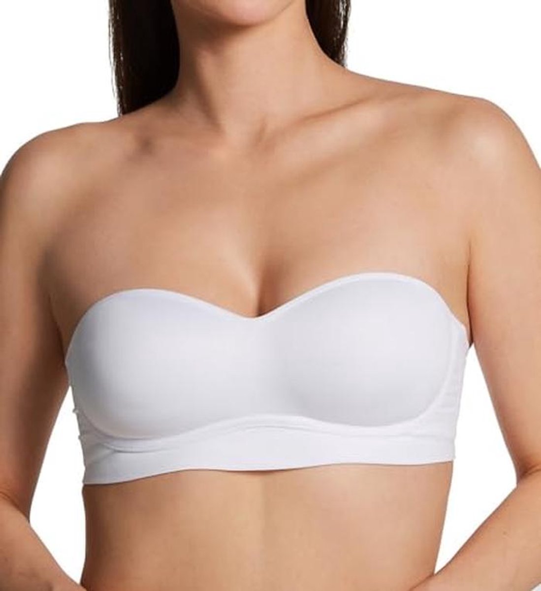 Dames Balconette Bralette, Draadloze Pullover Beha met 8-Way Convertible Straps, Wit/Weelderige Tuin, Small