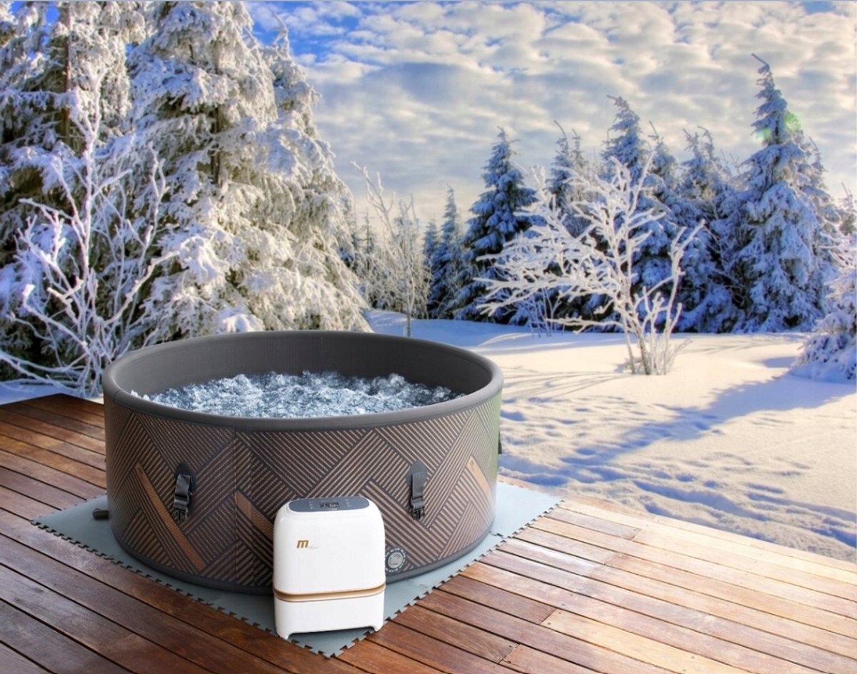 Rond hydromassagebad 930L 173x173x65cm 6 personen Opblaasbaar
