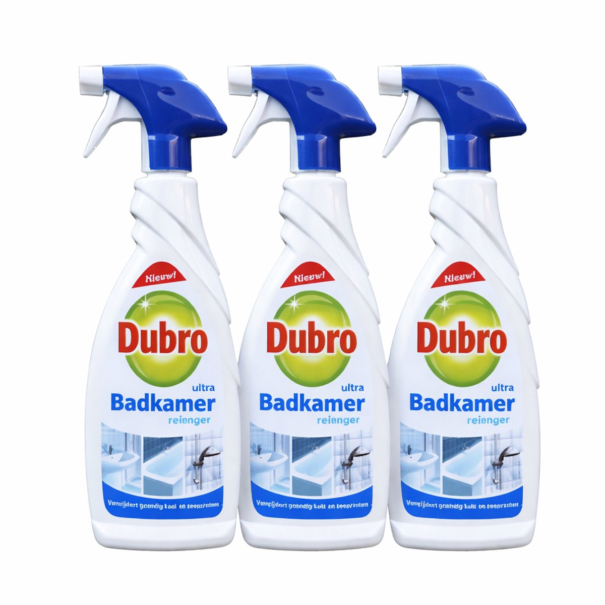 Dubro badkamer reiniger - 30% effectiever tegen kalk - badkamerreiniger - 3 x 650 ml