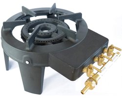 Aura® Wokbrander - Wokpannen - Wok - Zwart - 33cm x 42cm x 22cm