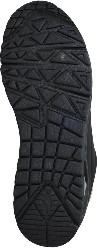 Skechers Uno - Gouden Air - Dames Sneakers - Zwart