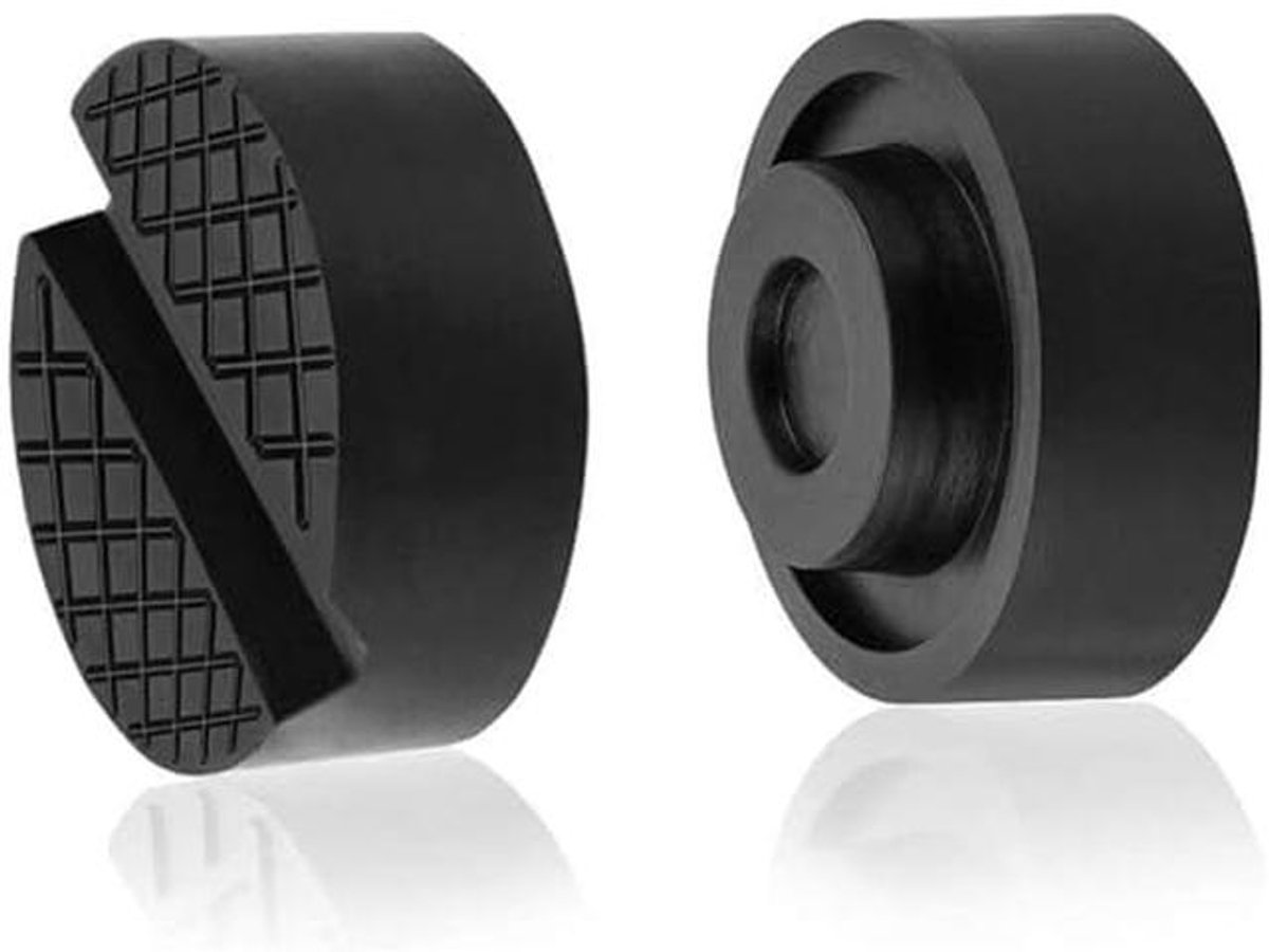 Rubber pads voor het verwisselen van banden, zwart, set van 2