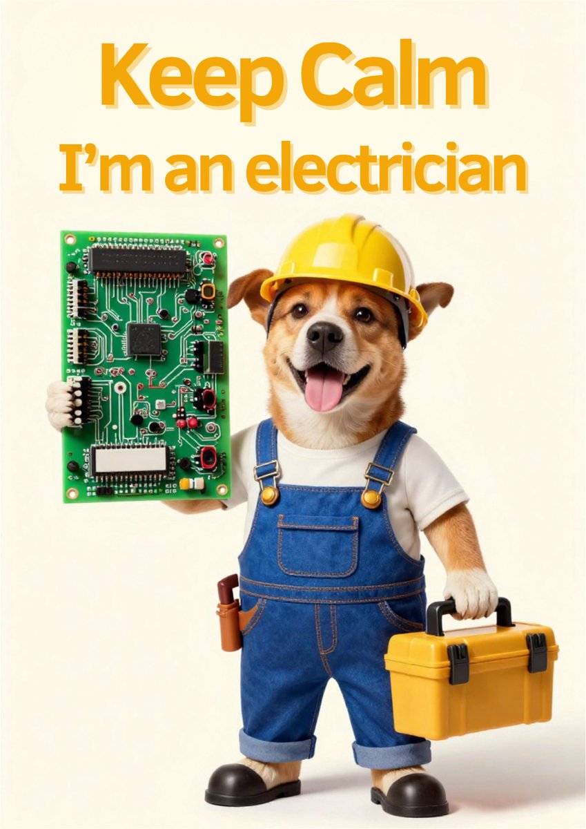 Huurdies - Poster - I'm an electrician - A2