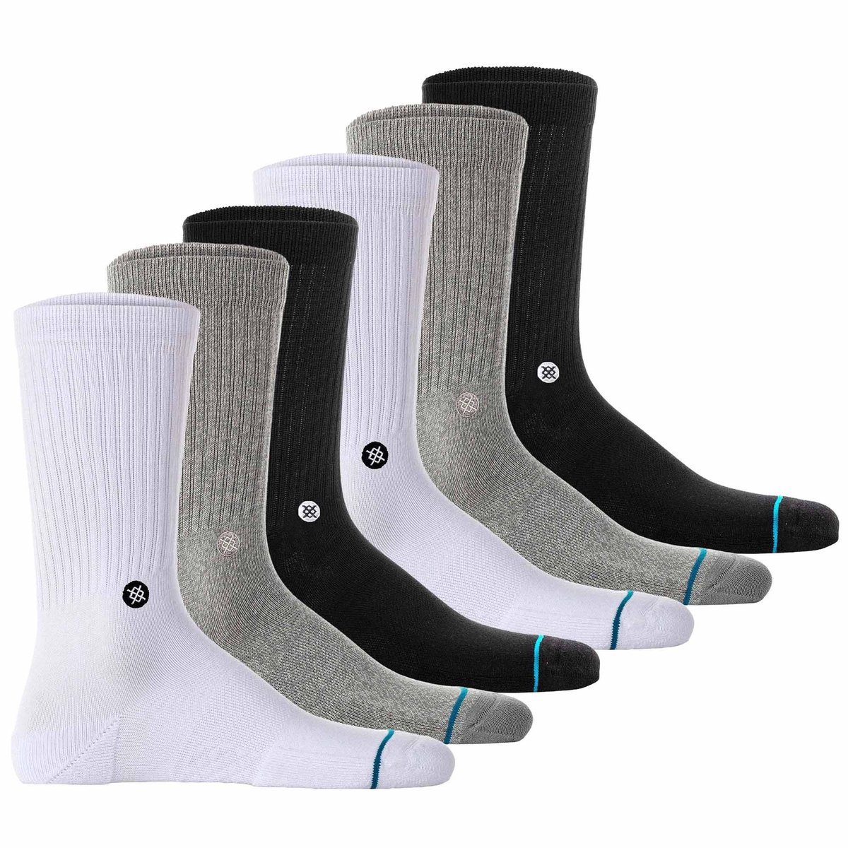 STANCE Sokken Icon Socken 35-37 Set van 6