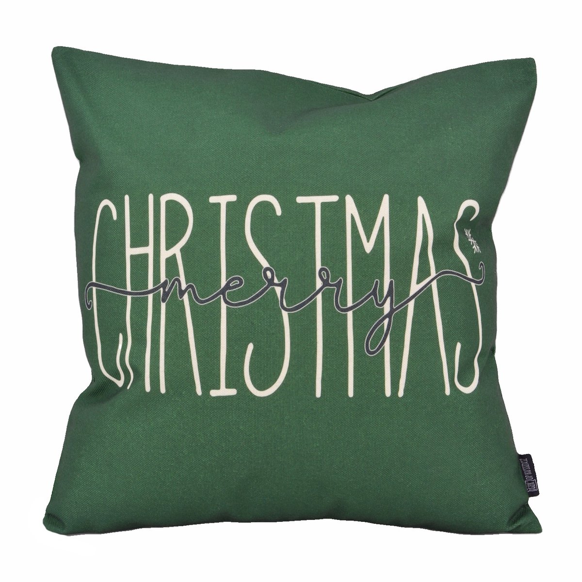 Gek op Kussens! Sierkussen Kerst #2 | 45 x 45 cm | Katoen/Linnen Groen 1