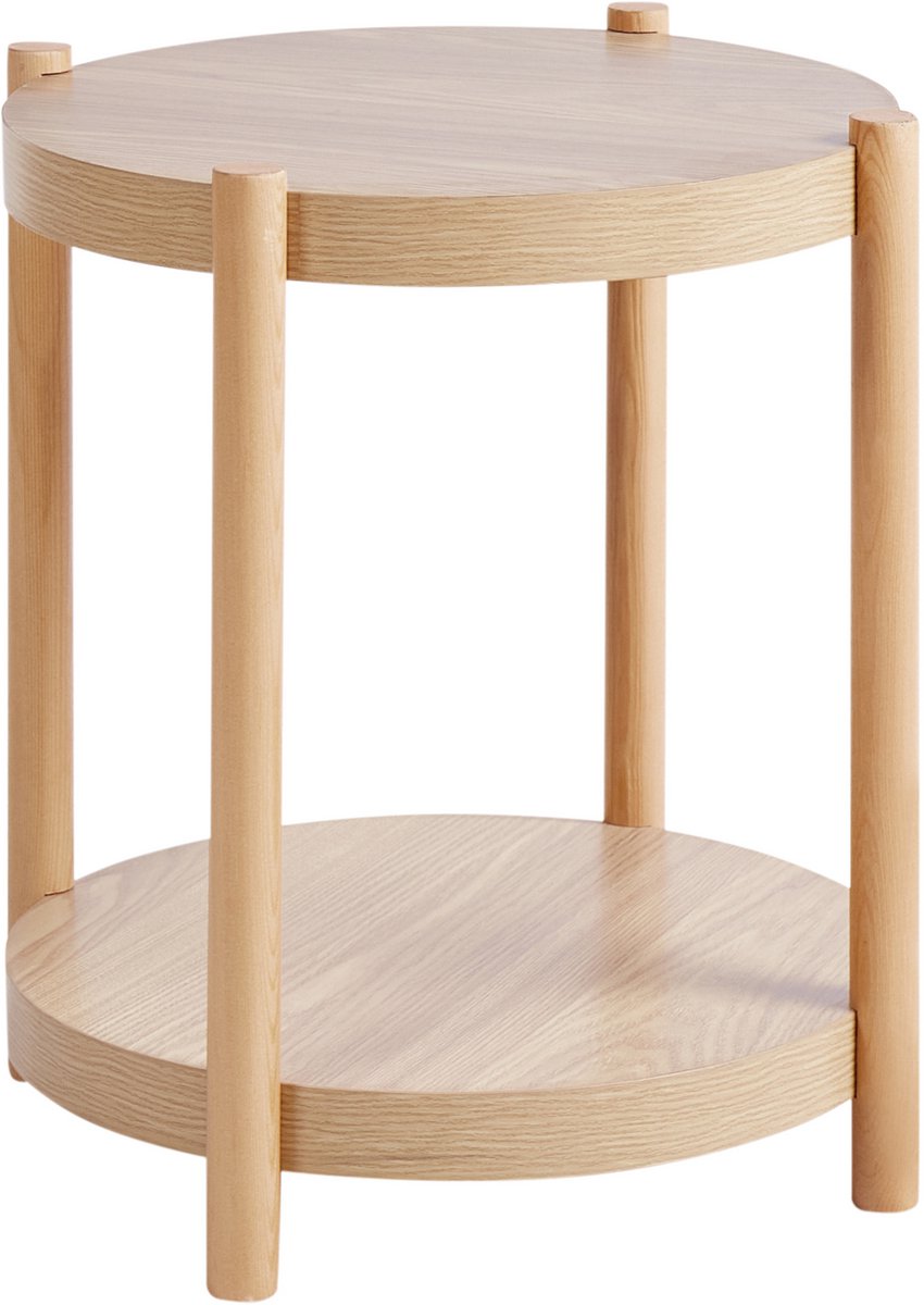 CONNELL - Bijzettafel - Lichthout - MDF