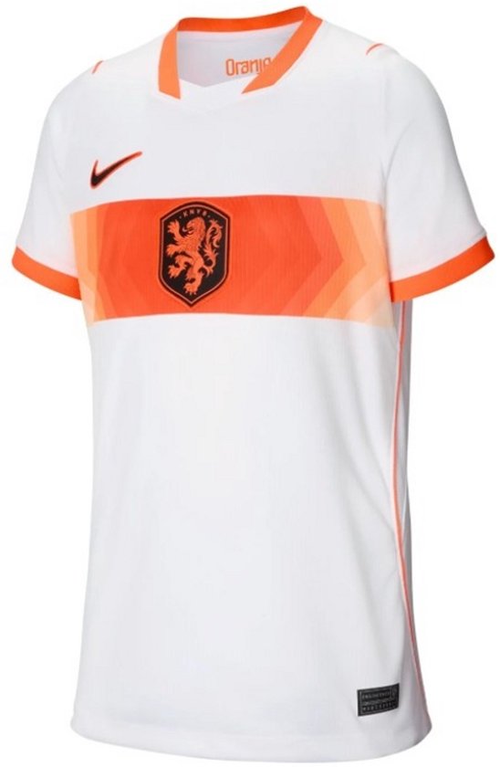 Nike Nederlands Elftal Uitshirt 2026-2028 - Wit/Oranje - Maat XS (122-128) - Kids