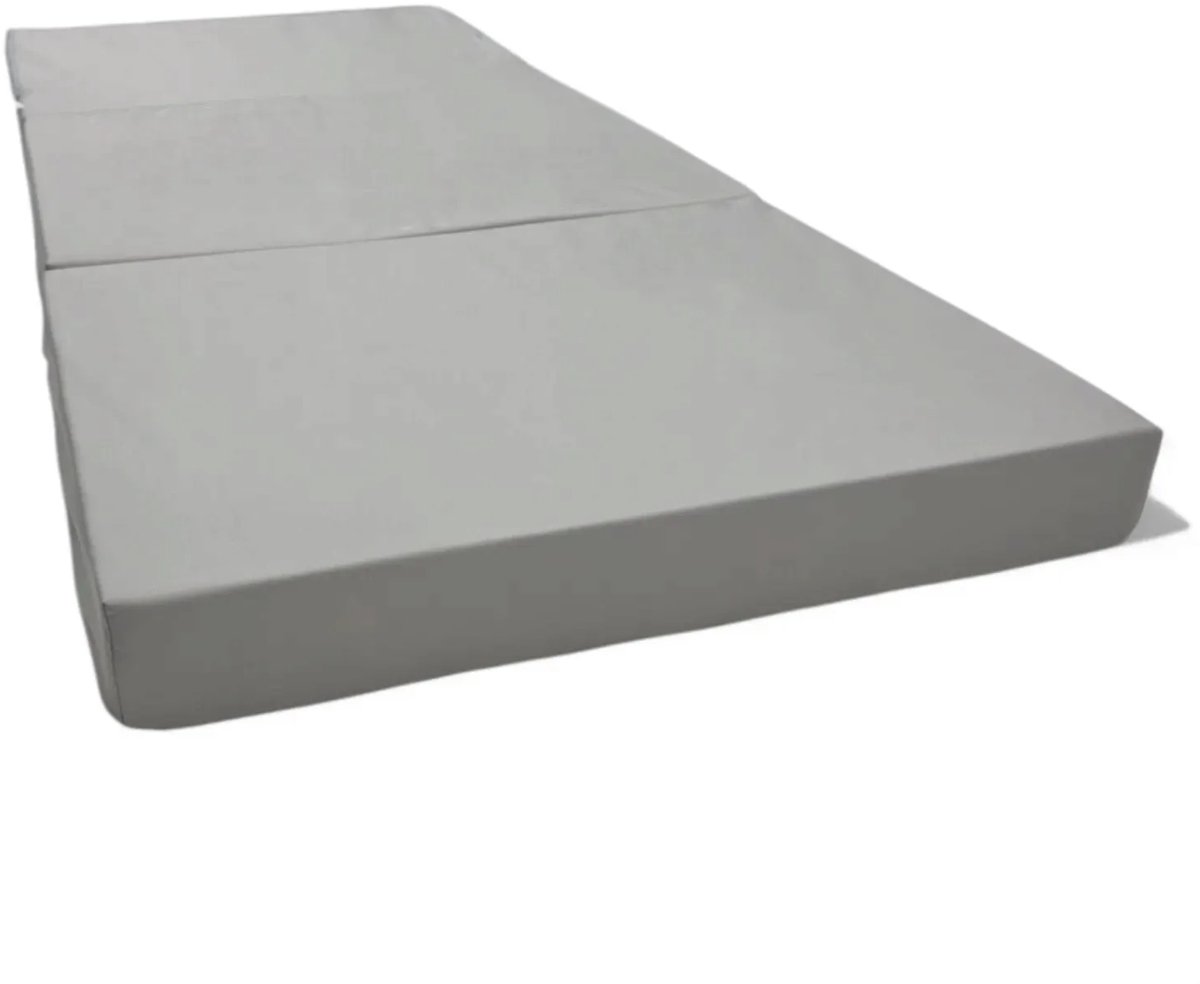 ODOL-PLUSZ Logeermatras 80x200x10 cm H3 – Opvouwbaar Vouwmatras met Draagtas – Schuimmatras voor Volwassenen, Camper en Logeerkamer, grijs