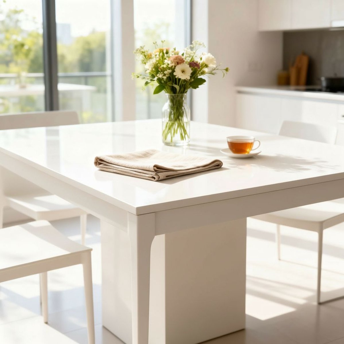 Arti Casa tafelkleed - beige - 150x240 cm - katoen/polyester - geschikt voor grote tafels - makkelijk te reinigen - machinewasbaar op 30°c - effen rechthoekig tafellaken