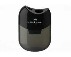 Faber-Castell puntenslijper met opvangbakje - kunststof zwart - FC-183500 - 2 slijpgaten