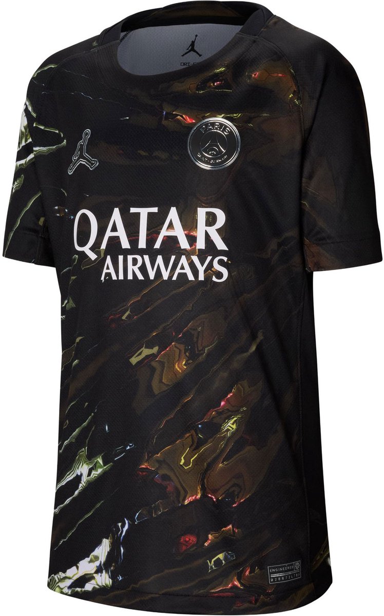 Nike Paris Saint-Germain 5th Shirt - Zwart/Wit - Maat XS (122-128) - Kids