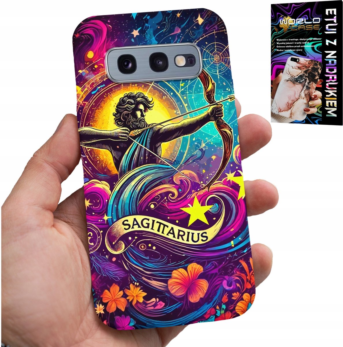 HOESJE VOOR SAMSUNG GALAXY S10E - STERRENBEELD, ACHTERKANT BOOGSCHUTTER
