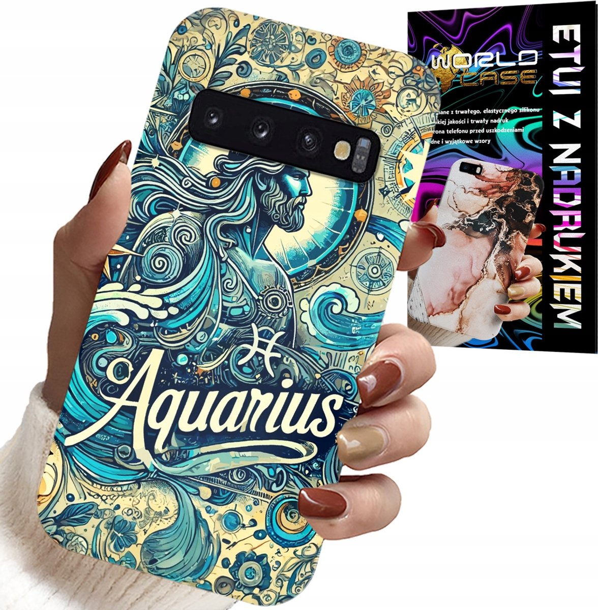 HOESJE VOOR SAMSUNG GALAXY S10 PLUS - STERRENBEELD, WATERMAN, ASTRONOMIE ACHTERKANT