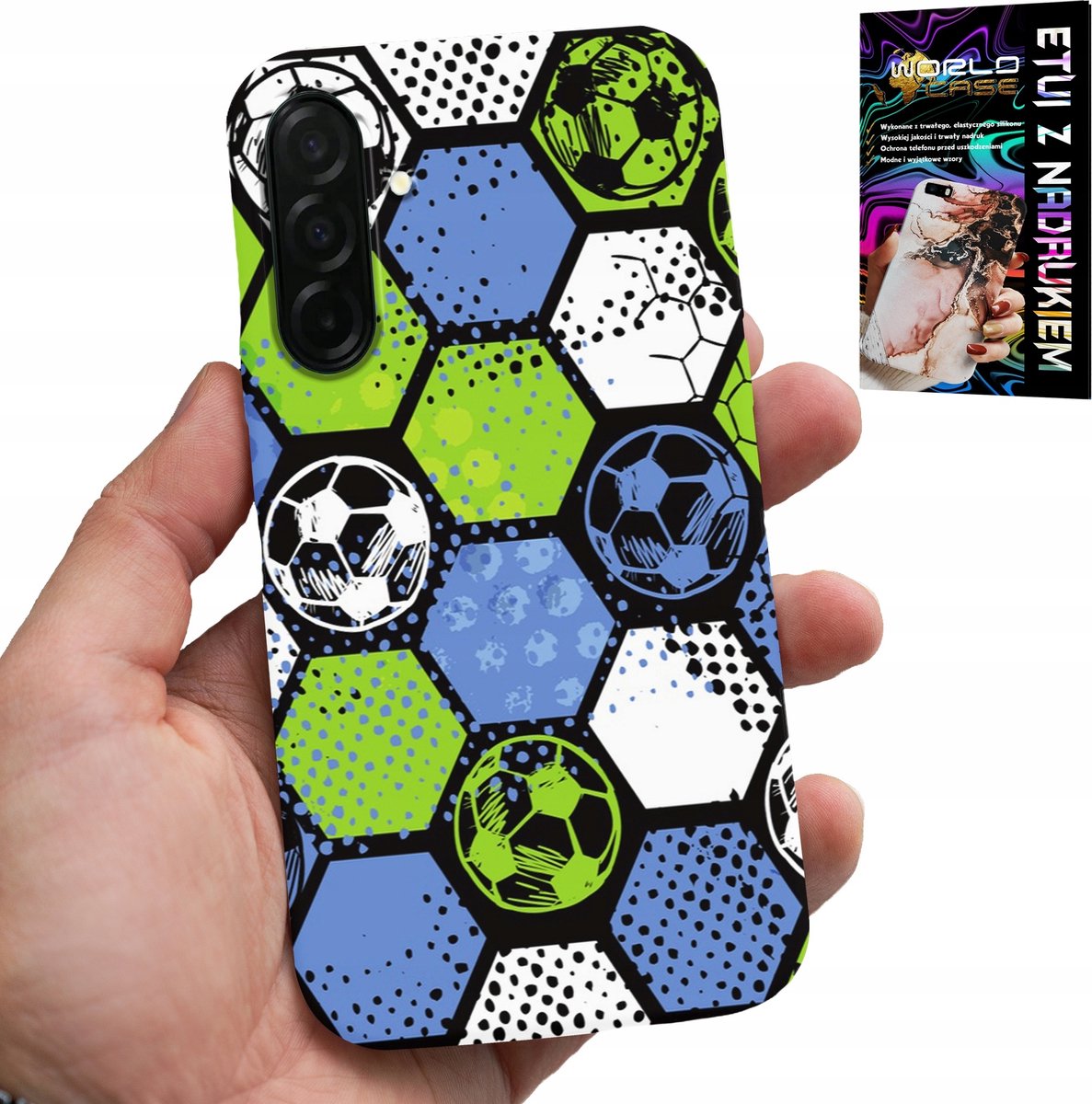 HOESJE VOOR SAMSUNG GALAXY A36 5G - ACHTERKANT MET VOETBALPLAAT