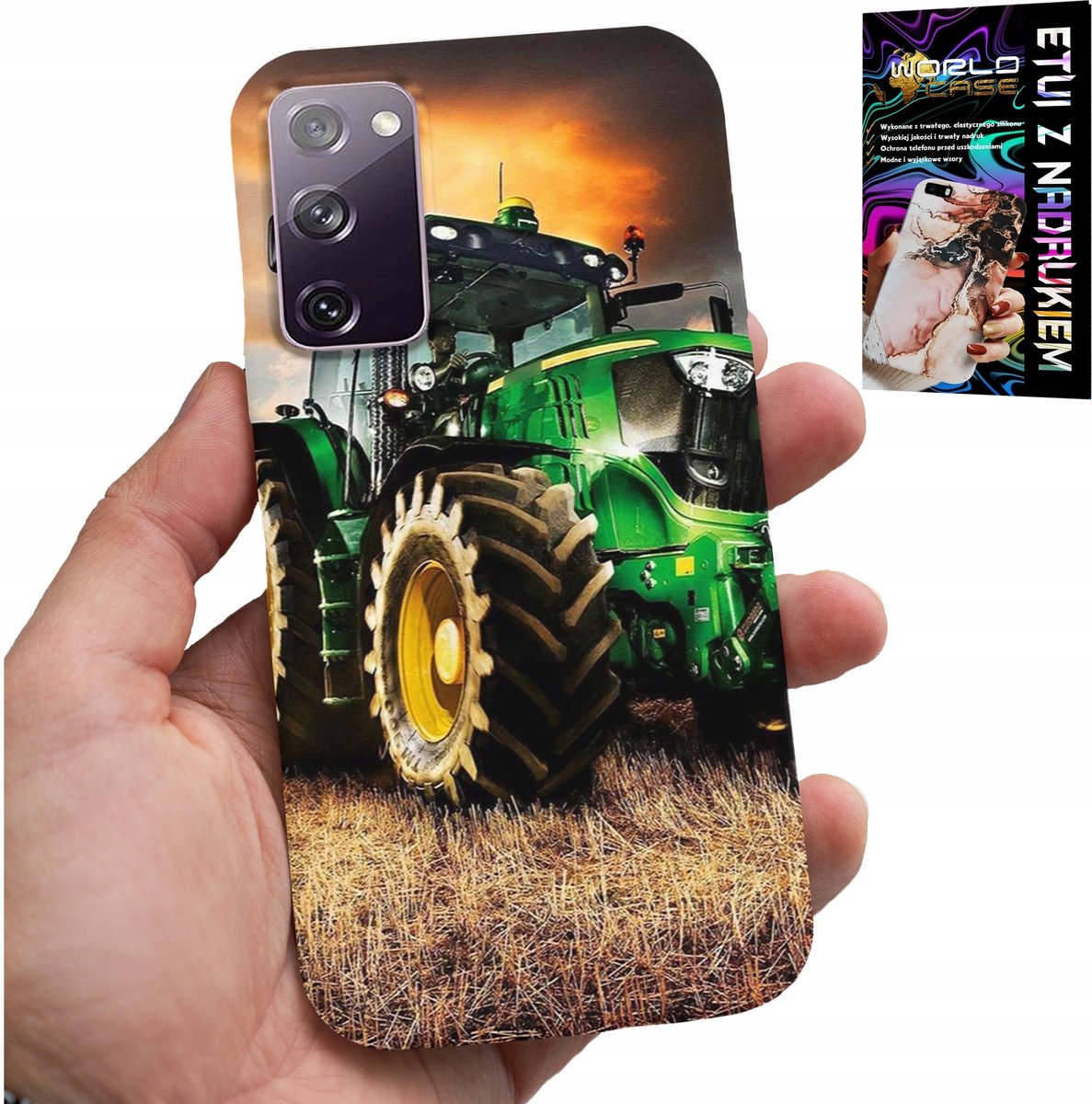 HOESJE VOOR SAMSUNG GALAXY S20 FE - TRACTOR FARM TRACTOR + GLAS