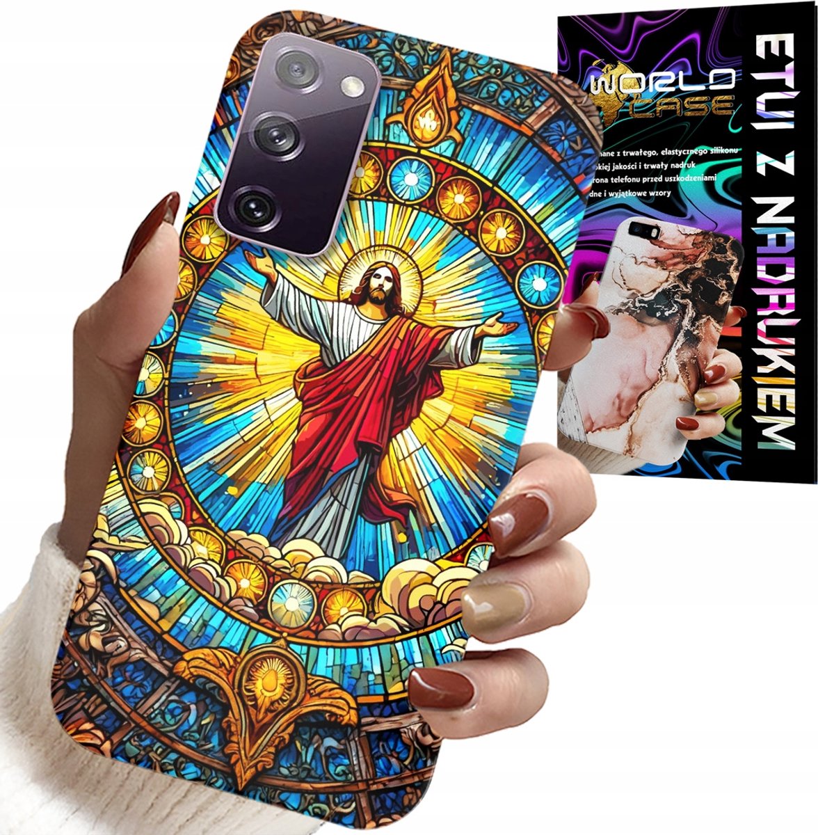 HOESJE VOOR SAMSUNG GALAXY S20 FE - JEZUS CHRISTENDOM RELIGIE + GLAS