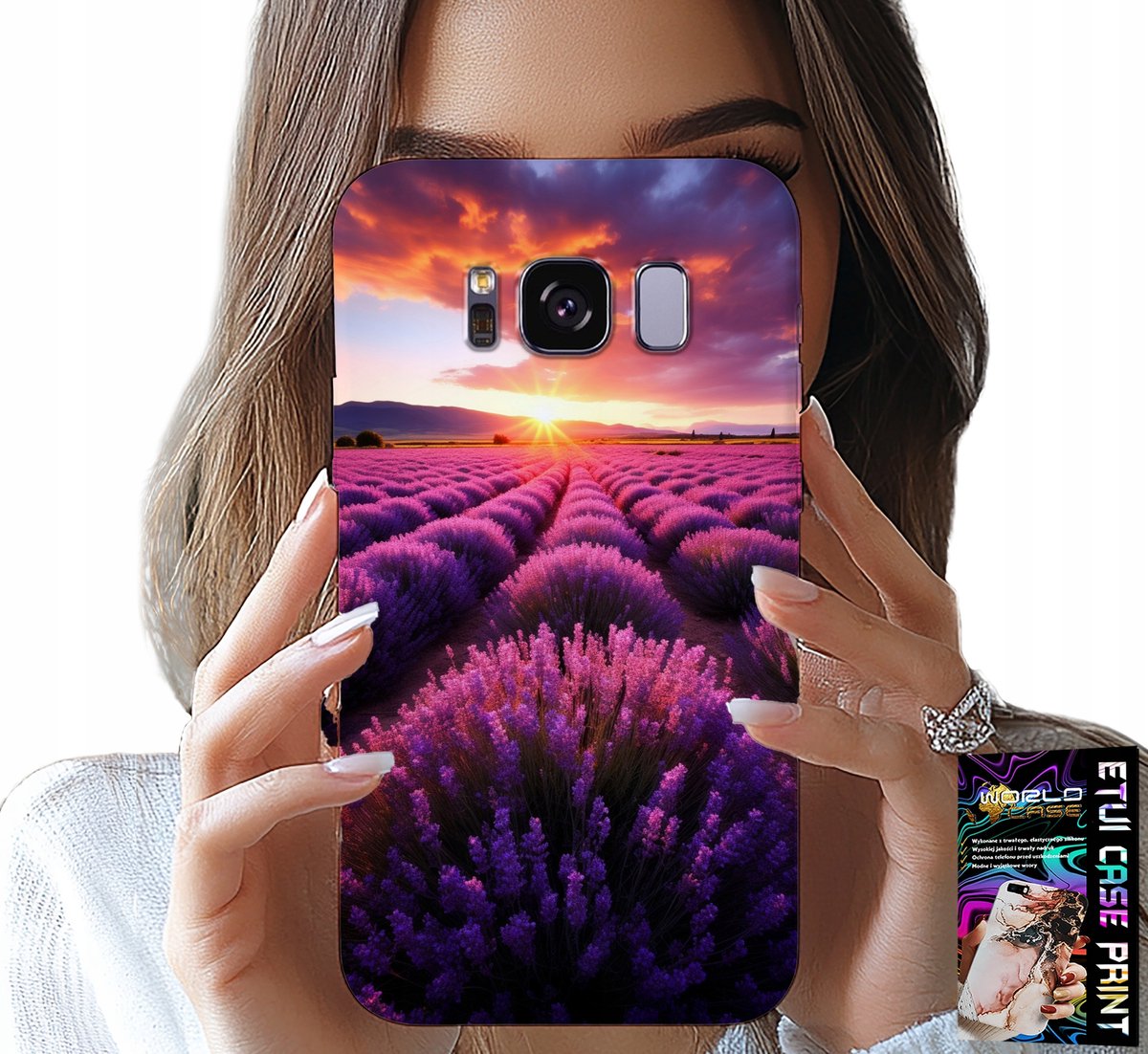 HOESJE VOOR SAMSUNG GALAXY S8 - LAVENDELVELD, PRACHTIGE LANDSCHAPPEN, PATRONEN