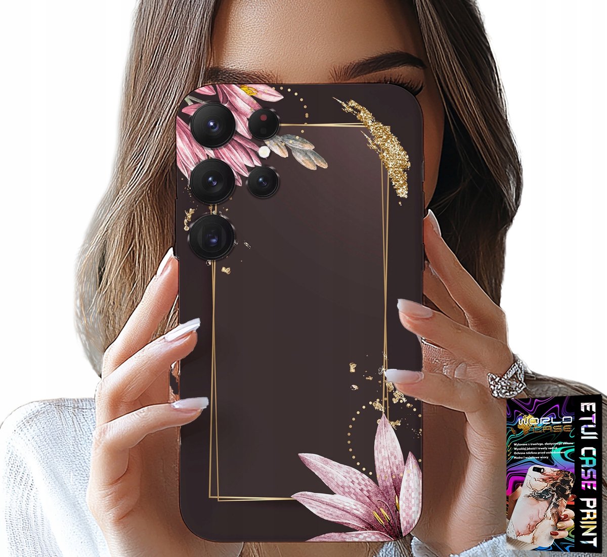 HOESJE VOOR SAMSUNG GALAXY S22 Ultra - ELEGANT BLOEMENPATROON