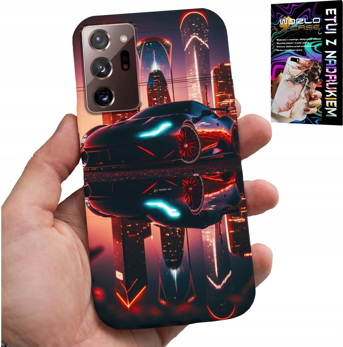 HOESJE VOOR SAMSUNG NOTE 20 ULTRA - AUTO'S, PATRONEN VOOR MANNEN + FILM