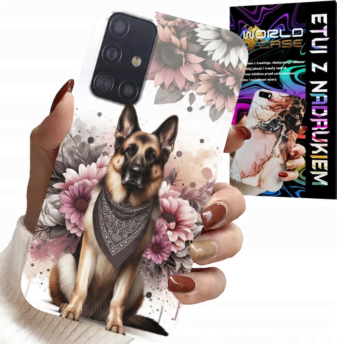 HOESJE VOOR SAMSUNG GALAXY A71 - HONDENHOESJE MET DE AFBEELDING VAN DE DUITSE HERDER