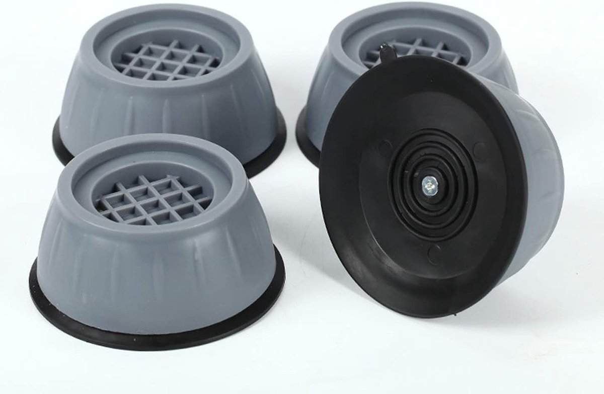 Anti-trillingsmatjes voor wasmachines (16-pack), voetmatjes voor wasmachines, anti-trillingssteunen, schokabsorberende matjes voor drogers