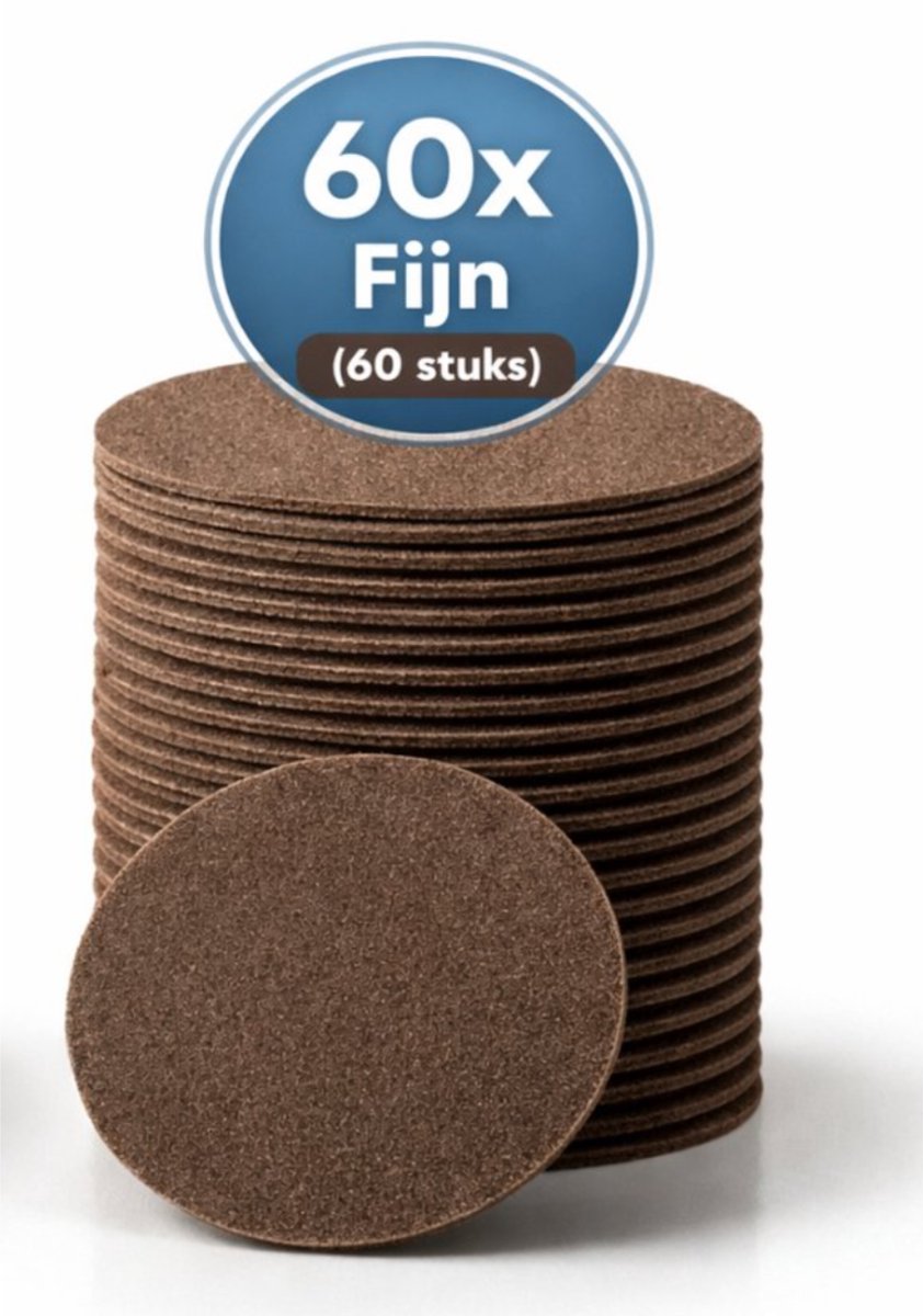 RickiParodi Navulpads voor Eeltverwijderaar - 60 stuks Fijn