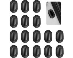 16 stuks - Siliconen deurbeschermers - 36*27*10 mm - Autoschokdemper - Autodeurstoppers - Anti-botsingsstickers voor autodeuren - Auto-onderdelen en accessoires - veiligheidsbumperpads - voor kofferbakken en deuren - zwart