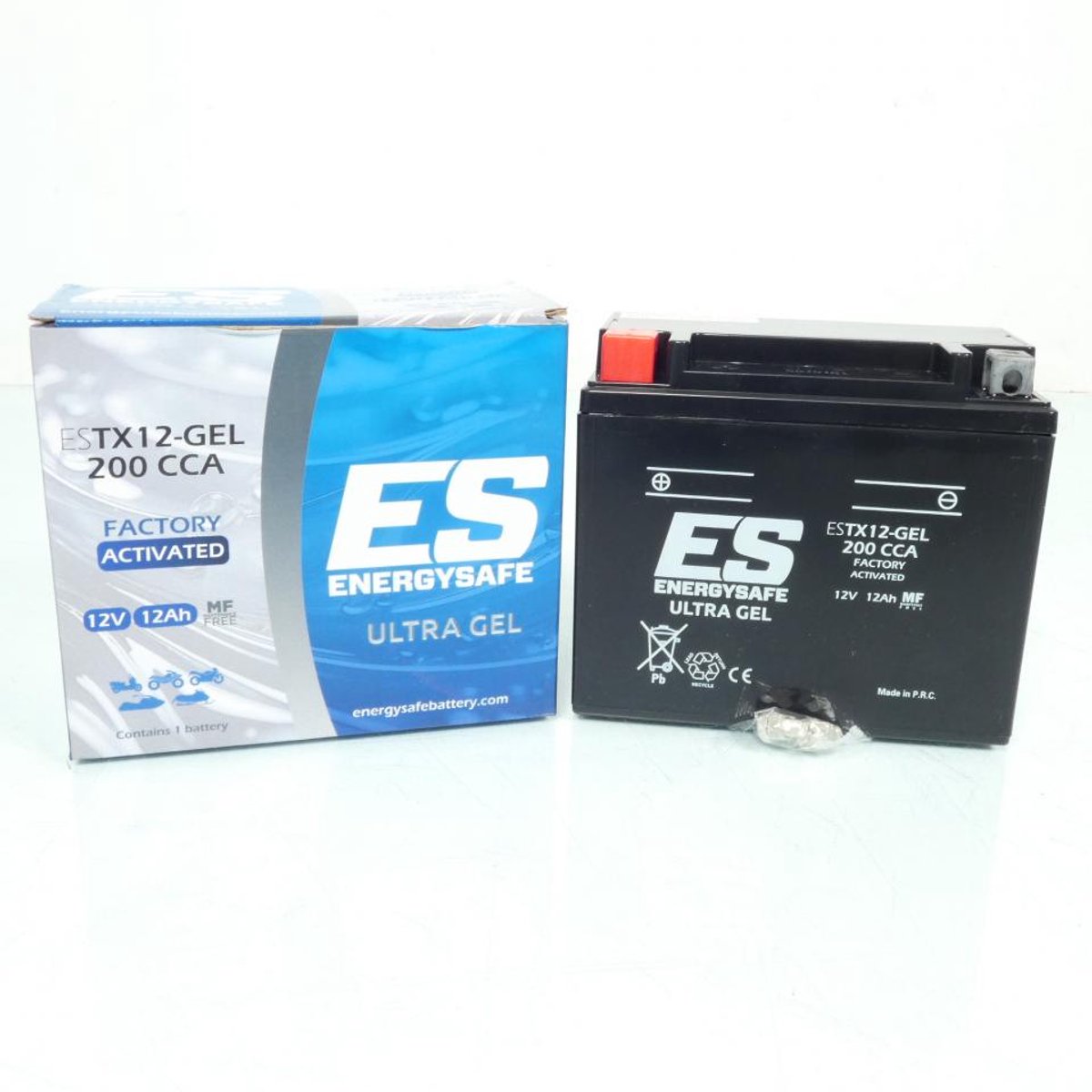 Batterie SLA Energysafe pour Moto Yamaha 750 YZF 1993 à 1998 YTX12 / 12V 12Ah Neuf