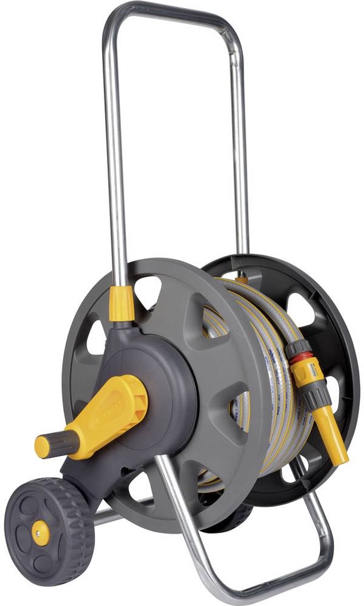 Hozelock Chariot dévidoir - avec 20 m/ Ø12.5 mm tuyau et kit de démarrage