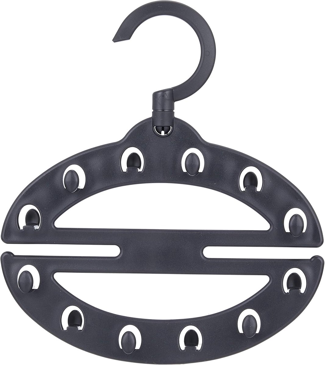 Riemhouder - Accessoire houder - Ordelijke Kasten - Compact Ontwerp - 24 cm Hoog - Zwart
