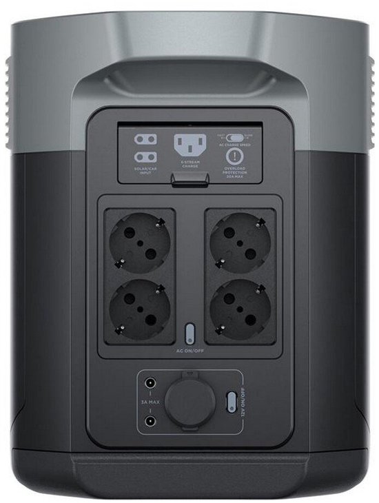 Ecoflow DELTA 2 Max Power Station - 2048Wh - 2400W - Voor thuis en