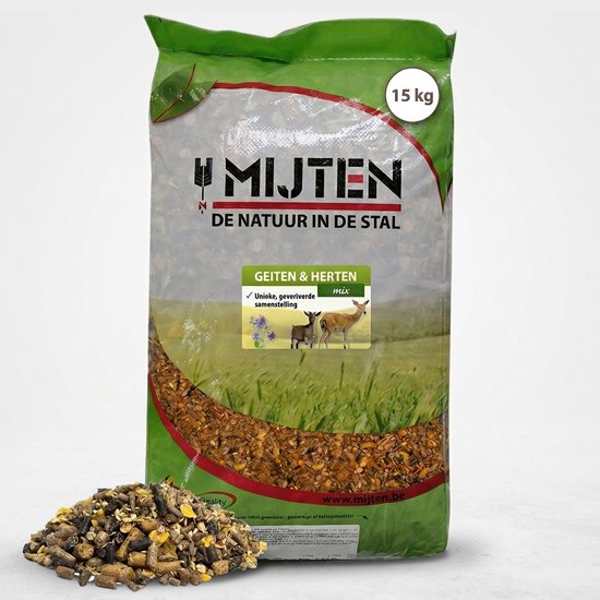 Mijten Geiten en Herten - Gerstevlokken met Bietenpulp en mais - Muesli - 15 kg