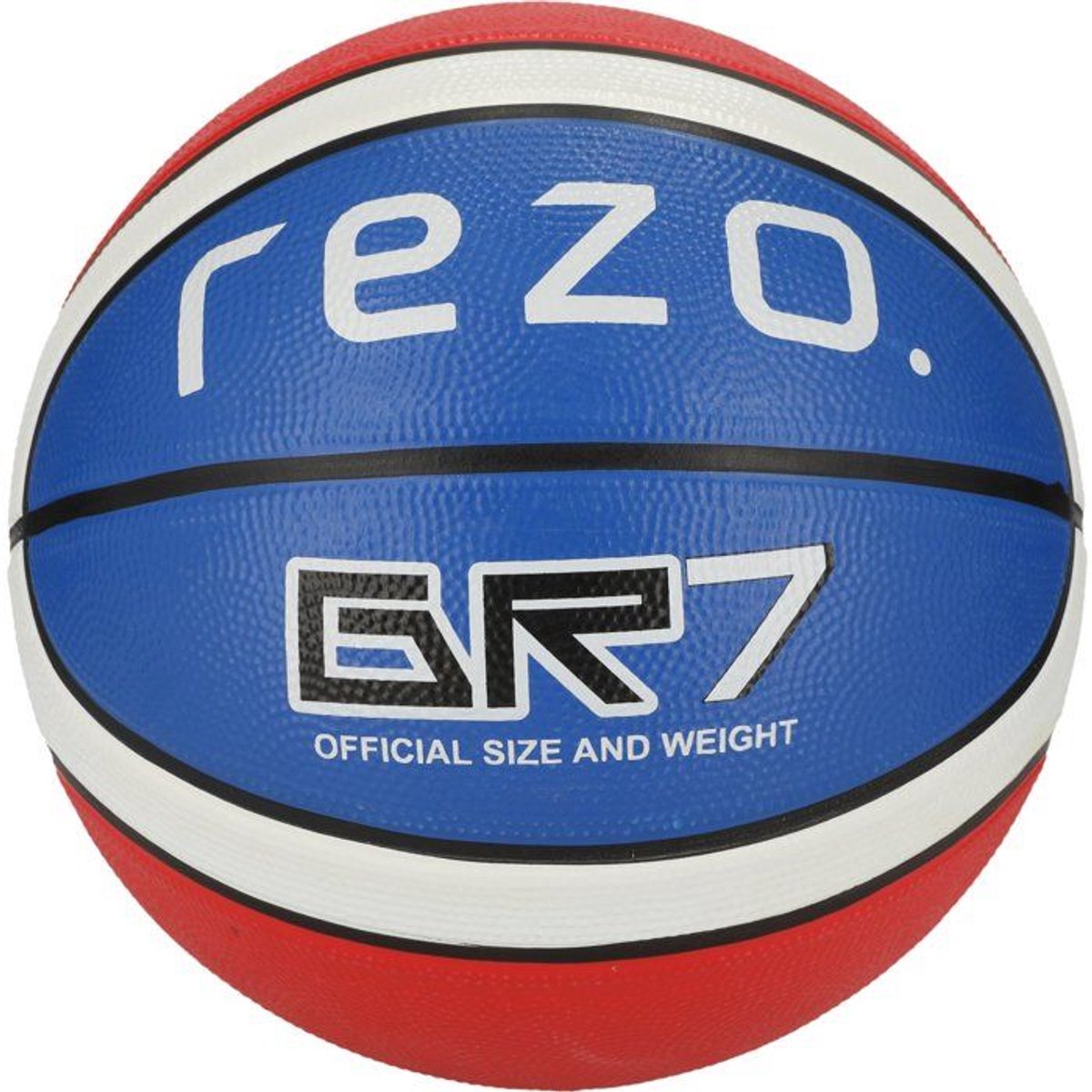 Rubberen basketbal - maat 7 - blauw