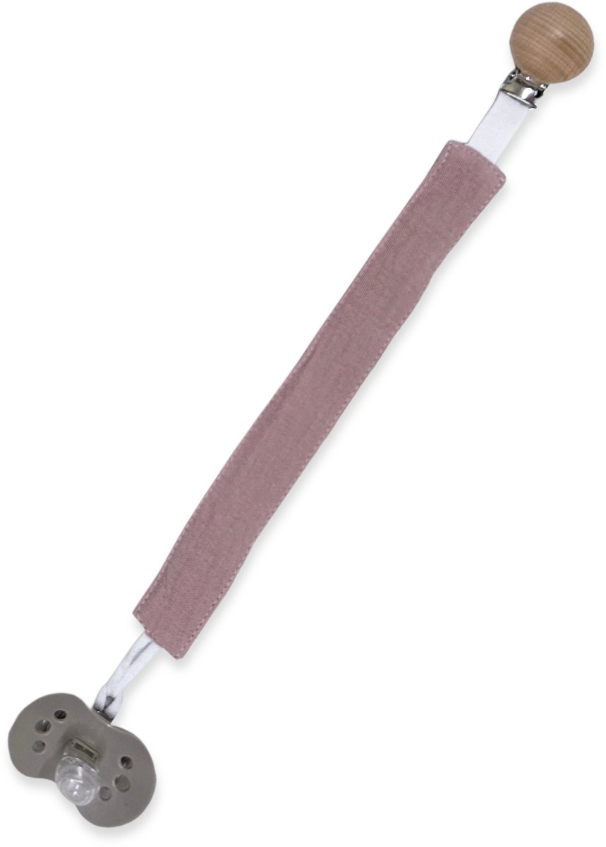 Dartomik - Muzlin Smoczka Zawieszka - Houten Clip - Baby - Comfort en Veiligheid